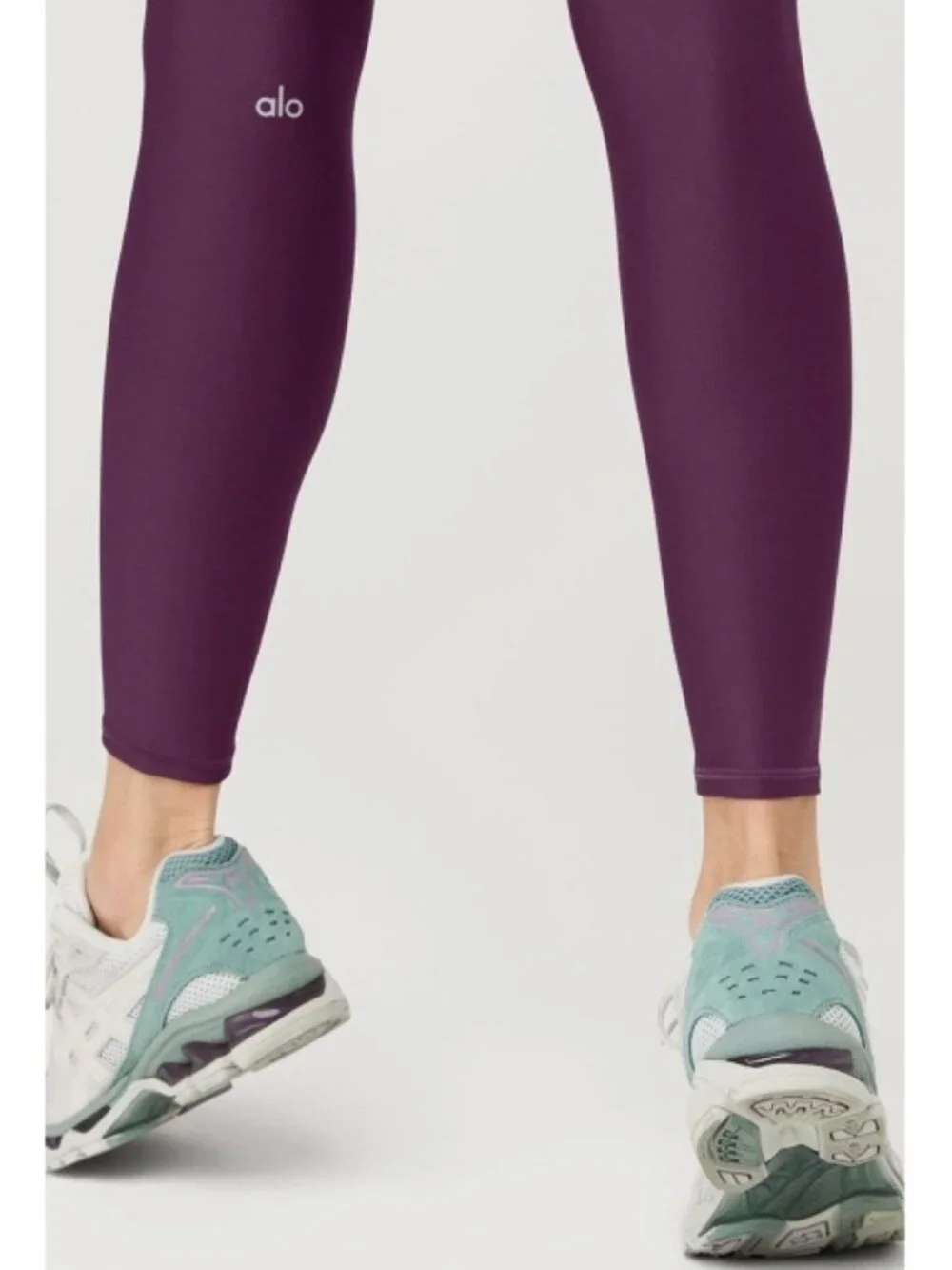 Alo 7/8 High-Waist Airlift Leggings Dark Plum Purple Hi-Rise Waisted Skinny Pant